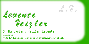 levente heizler business card